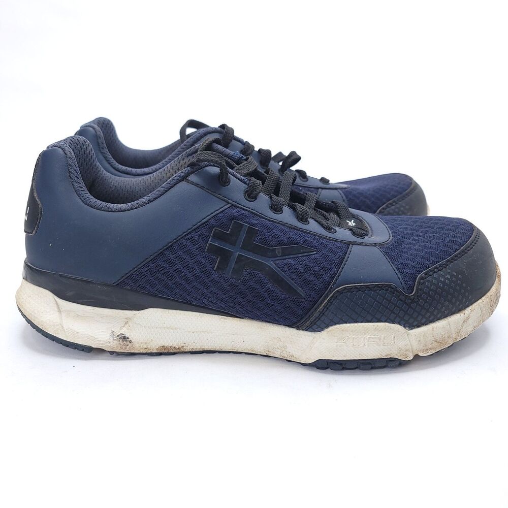 KURU Navy Blue Textile & Synthetic Quantum 101803100 Laced Sneakers Mens 10 Wide